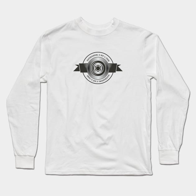 Skateboarder Long Sleeve T-Shirt by TambuStore